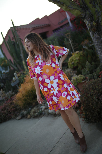 Flower Power Merokok dress in Purple