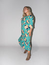 Blooming Fields Philly Dress in Teal