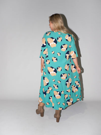 Blooming Fields Philly Dress in Teal