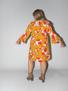 Blooming Fields Merokok Dress in Mustard