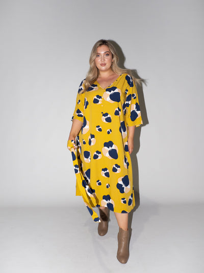 Blooming Fields Charlotte Dress in Yellow