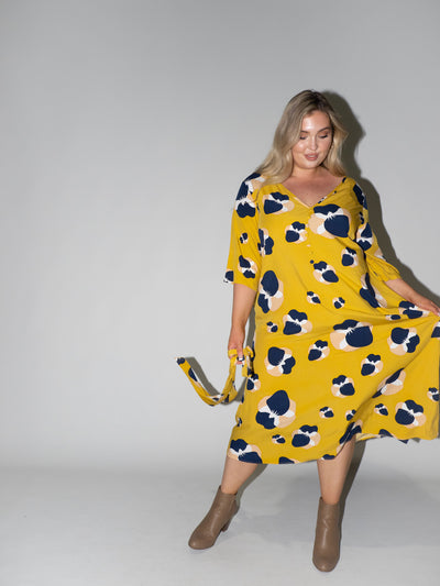 Blooming Fields Charlotte Dress in Yellow
