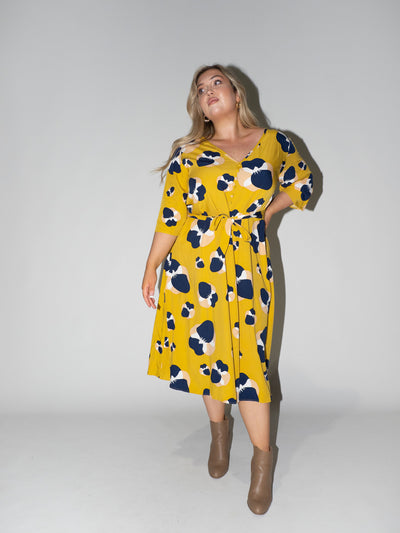Blooming Fields Charlotte Dress in Yellow