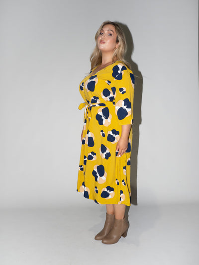 Blooming Fields Charlotte Dress in Yellow