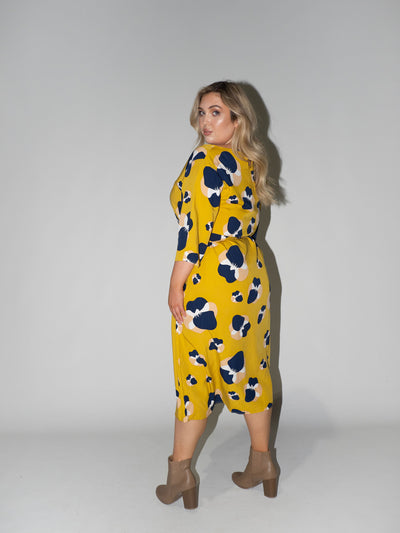 Blooming Fields Charlotte Dress in Yellow