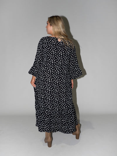 Leopard Philly Dress in Black