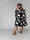 Puzzle Frill Dress in Black