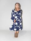 Puzzle Charlotte Dress in Navy