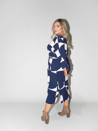 Puzzle Charlotte Dress in Navy