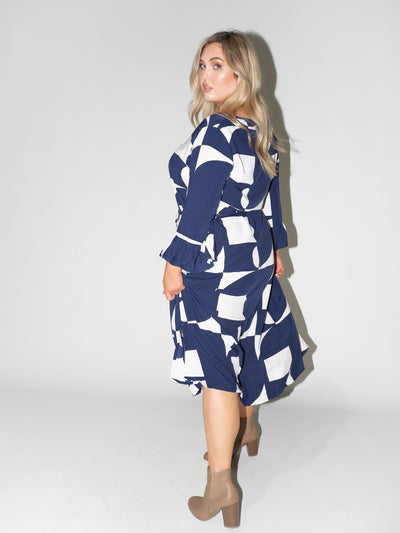Puzzle Charlotte Dress in Navy