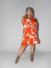 Puzzle Queen Dress in Red