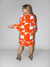 Puzzle Queen Dress in Red