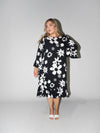 Flower Power Queen Dress in Black