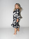 Flower Power Queen Dress in Black