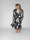 Flower Power Queen Dress in Black
