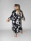 Flower Power Queen Dress in Black