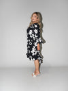 Flower Power Queen Dress in Black