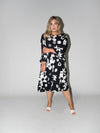 Flower Power Queen Dress in Black