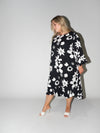 Flower Power Queen Dress in Black