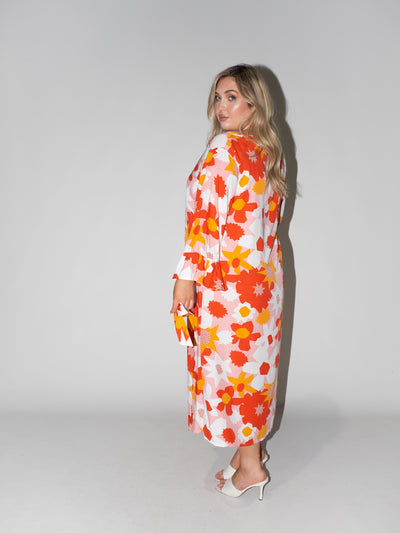 Flower Power Charlotte Dress in Pink