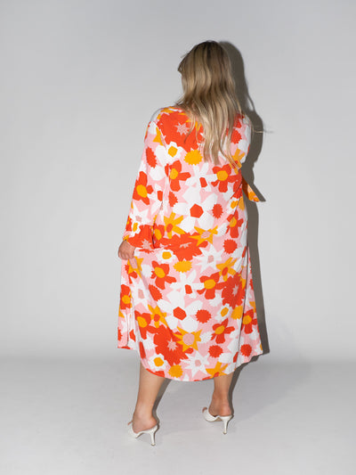 Flower Power Charlotte Dress in Pink