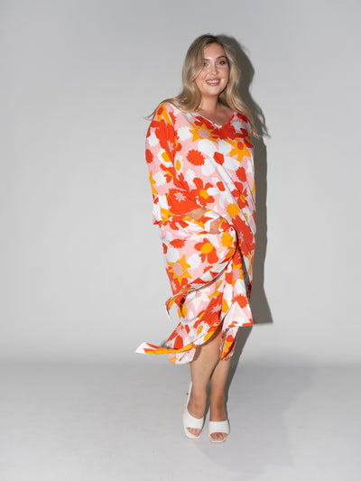 Flower Power Charlotte Dress in Pink