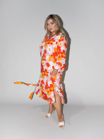 Flower Power Charlotte Dress in Pink