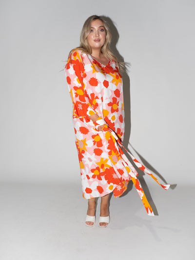 Flower Power Charlotte Dress in Pink