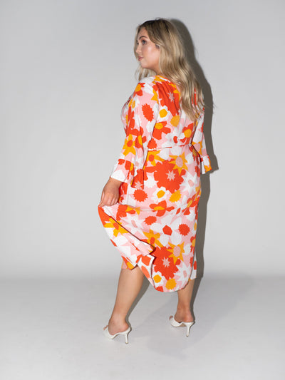 Flower Power Charlotte Dress in Pink