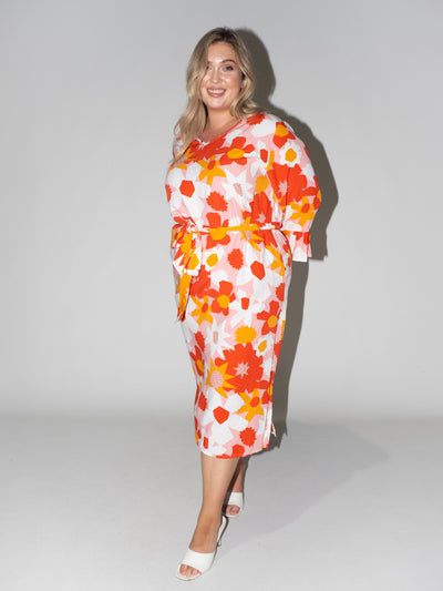Flower Power Charlotte Dress in Pink
