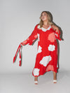 Clouds Charlotte Dress in Red