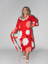 Clouds Charlotte Dress in Red