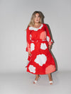 Clouds Charlotte Dress in Red