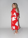 Clouds Charlotte Dress in Red