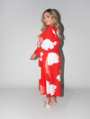 Clouds Charlotte Dress in Red