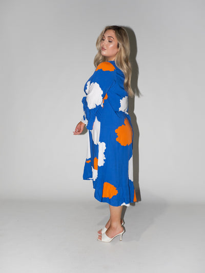 Clouds Queen Dress in Blue