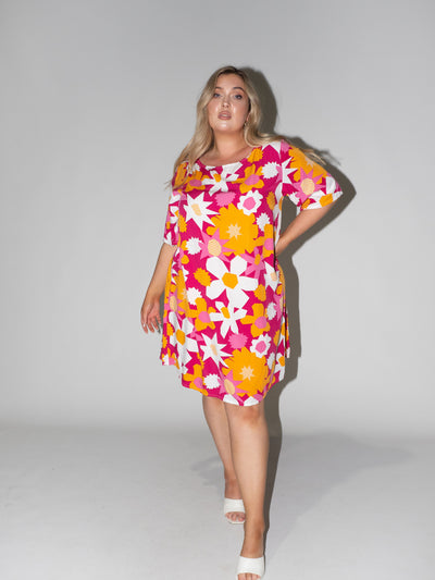 Flower Power Merokok dress in Purple