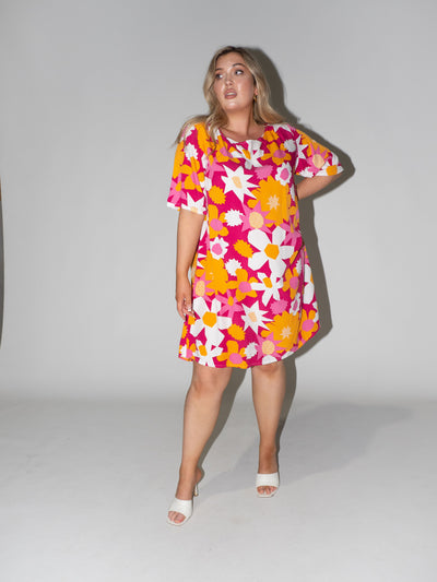 Flower Power Merokok dress in Purple