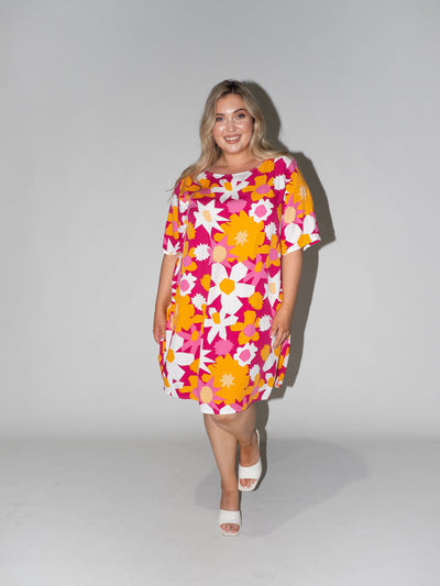 Flower Power Merokok dress in Purple