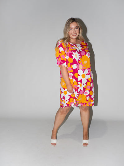 Flower Power Merokok dress in Purple
