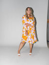 Flower Power Frill Dress in Lilac