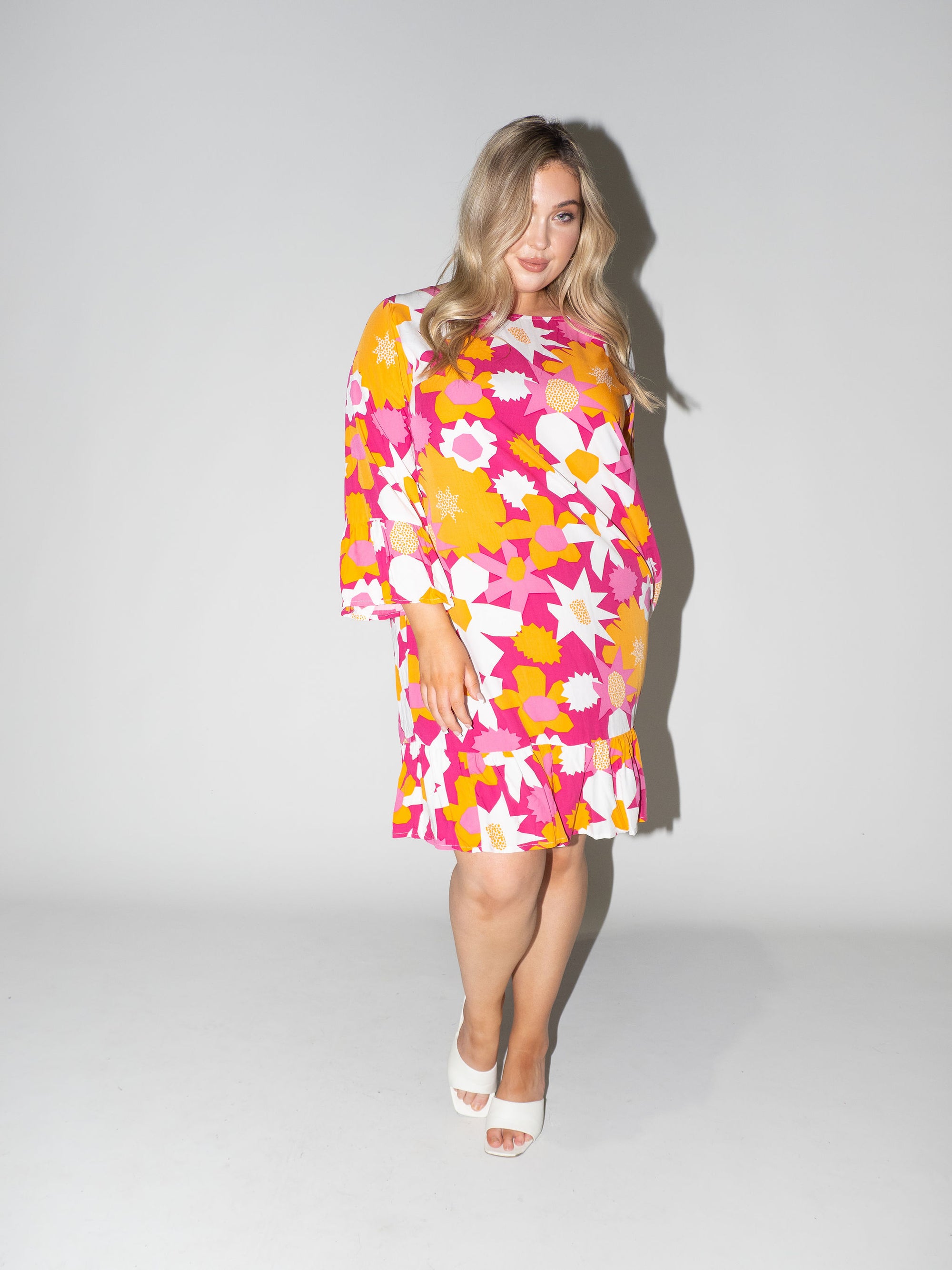 Flower Power Queen Dress in Purple