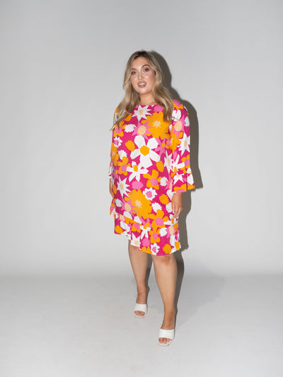 Flower Power Queen Dress in Purple