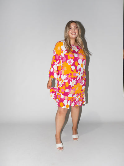 Flower Power Queen Dress in Purple