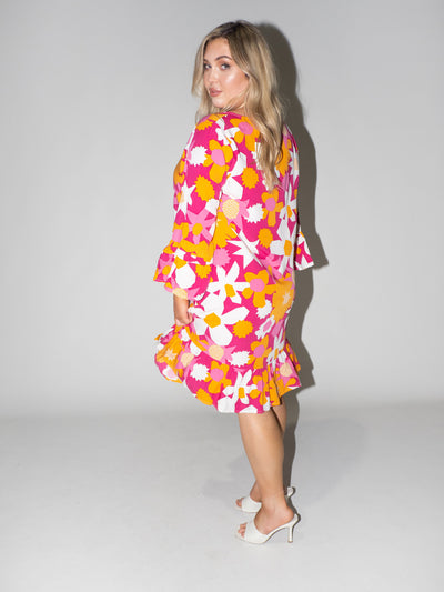 Flower Power Queen Dress in Purple