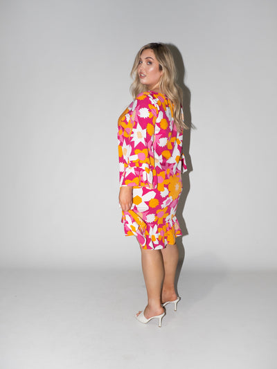 Flower Power Queen Dress in Purple