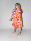 Flower Power Queen Dress in Purple