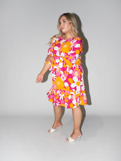 Flower Power Queen Dress in Purple