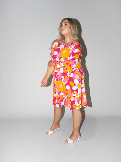 Flower Power Queen Dress in Purple