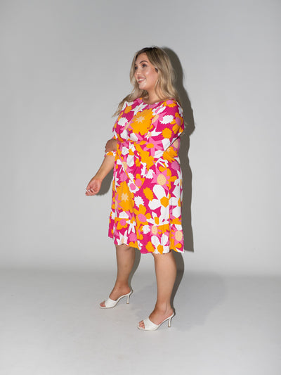 Flower Power Queen Dress in Purple